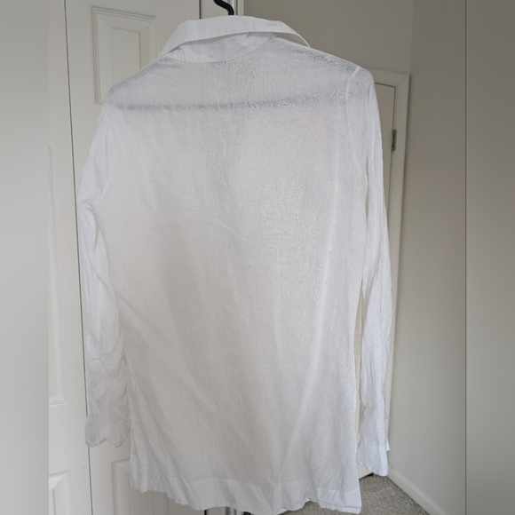 Ralph Lauren Black Label White Linen Shirt - Picture 7 of 8